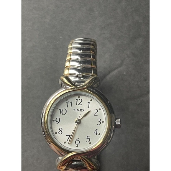 Timex Cavatina T21854 Wrist Watch Women Stainless Steel Stretch Water Resistant - Picture 2 of 8